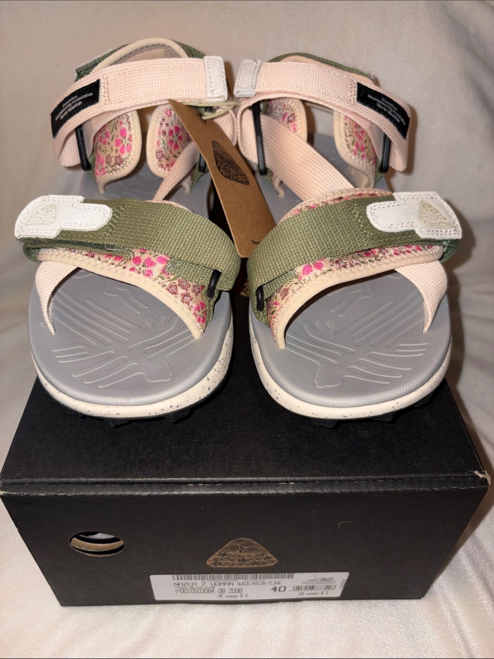 NWT Flower Mountain Nazca 2 Sandal in Taupe - Picture 7 of 15